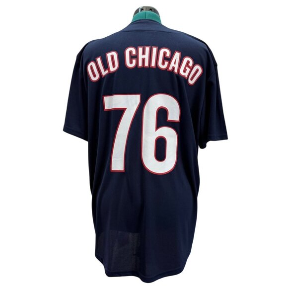 Old Chicago World Beer Tour Jersey Navy Blue Mesh Men's Size XL Unisex - Picture 3 of 15